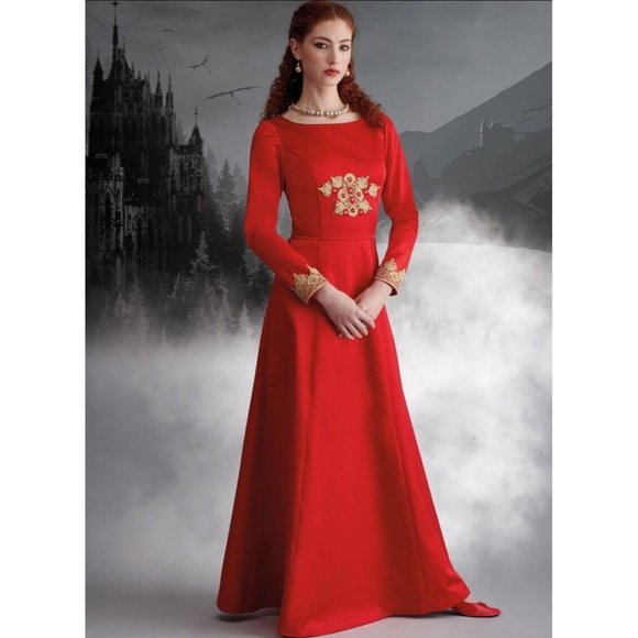 Simplicity Pattern 9812 Medieval Gown Cosplay Costume Festival Fair Sizes 6-14 - Picture 3 of 6